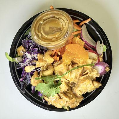 Oriental Chicken Salad with House Made Peanut Dressing