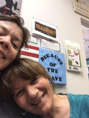 The store owner (on the right) with the beautiful 2016 Row