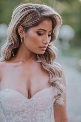 Classic bridal glam on gorgeous bride, Marley