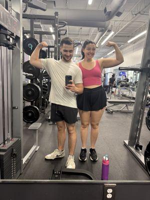 Myself and Fiancée at Anytime Fitness Bishop Arts.