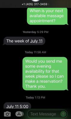 Communication with employee