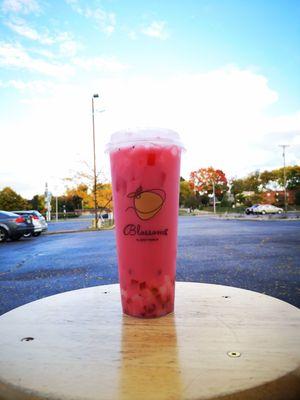 Dragon Fruit milk tea