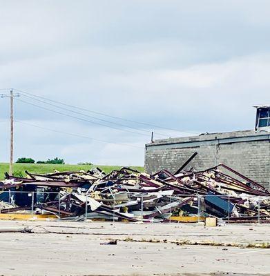 this was the DG. Direct hit by a EF3 tornado.