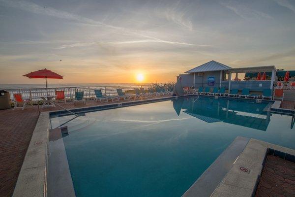 Travelers Pool overlooking New Smyrna Beach