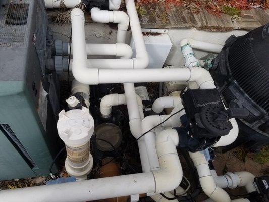 spa jet pump was leaking during this San Marcos pool inspection