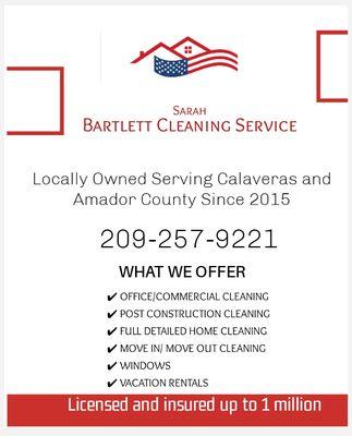 Sarah Bartlett's All in One Cleaning Service