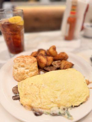 Crimini Mushroom Omelette