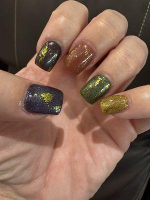 Love these fall inspired nails. Lily is a true artist