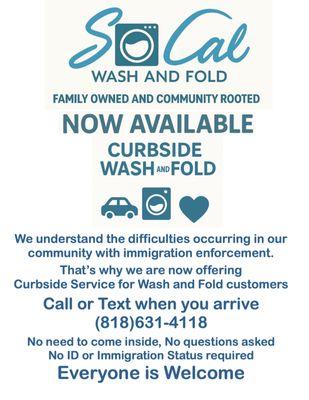 Curbside Wash and Fold Service