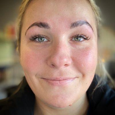 Brow lamination + tint by Kristin