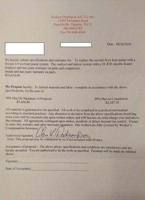 Dodson Heating & Air Conditioning Co Inc.