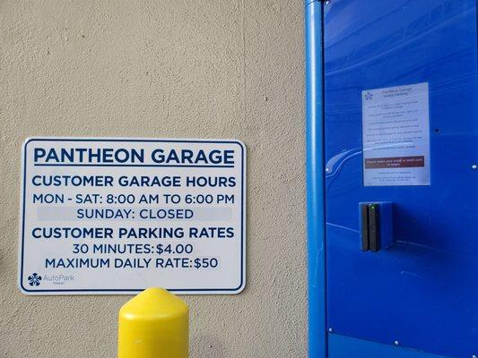 Pantheon Co Parking