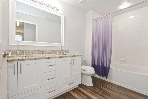 Bathroom two-sink vanity