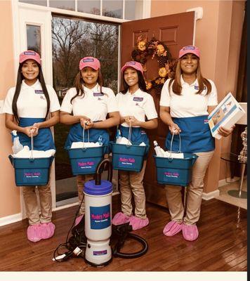 Maids ready to clean.