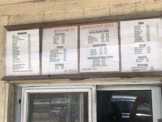 Menu- what a variety!
