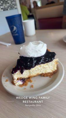 Blueberry cheesecake. MUST GET