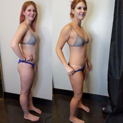 Before and After - Post spray, Our Glowy Solution