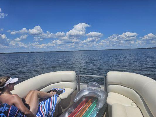 Beautiful day one the water