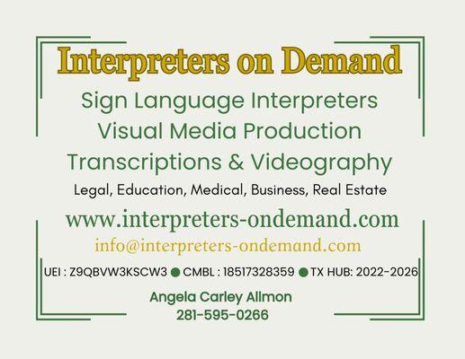 Interpreters on Demand