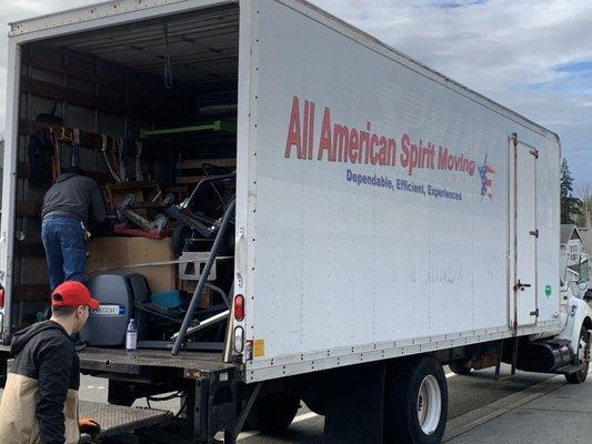 James in the truck killing it!