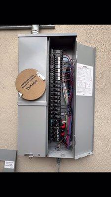 Big box of new panel from Siemens.