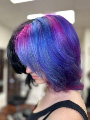 Crazy colorful split dye!