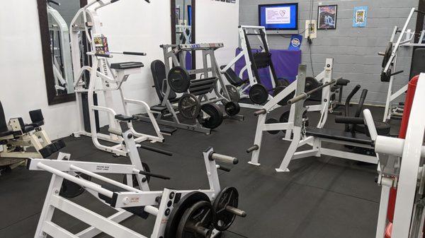 Some of the fitness equipment