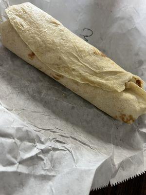 Egg, chorizo, bean, potato and cheese burrito!