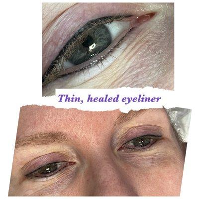 Thin healed eyeliner
