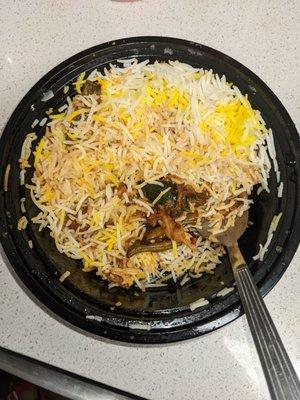 Tawa roast vegetarian biryani