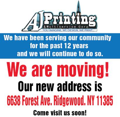 We are moving!
 We have been serving our community for the past 10 years and we will continue to do so.
 Starting March 1,