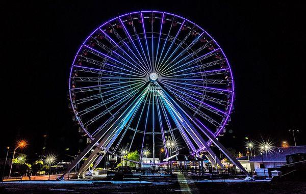 The Branson ballknocker is just right across the street from the Branson Ferris Wheel