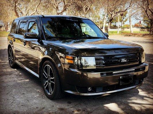 Ford Flex wheel alignment done by Hays Automotive... Couldn't be happier with their work and that says a lot.