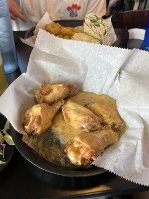 Wings with garlic parmesan