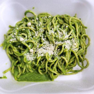 Tallarines Verdes/green spaghetti, $11. It was ok. Probably needed more seasoning. Wouldn't order again.