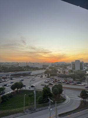 Sunset view from the vista lounge.