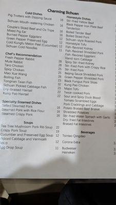 Most Recent Menu, 11-02-2024