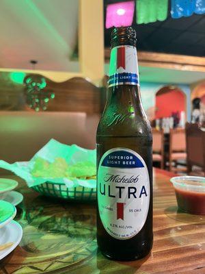 Wish they served margaritas, but beer works too