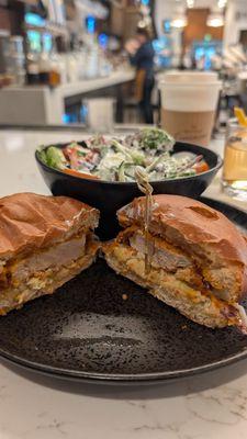 Salad, Spicy Chicken Sandwich