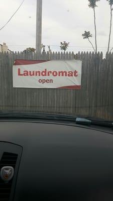 Sign in back parking lot