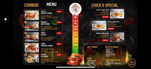 Our new updated menu !