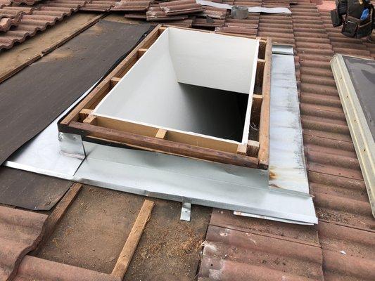 New skylight flashings