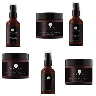 Facial serums, moisturizer and face mask