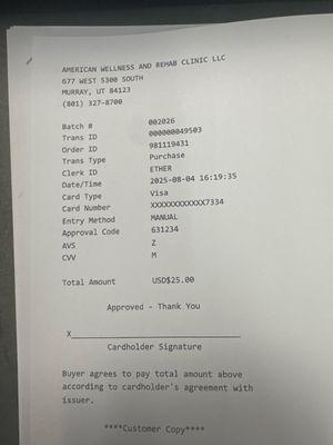 Cobro sin razón aparente