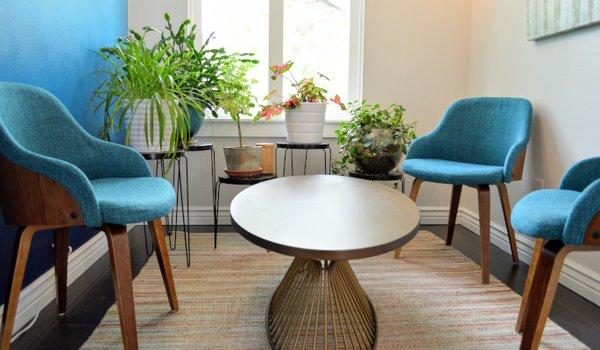 Welcome to my waiting room. Help yourself to some tea or water while you wait.