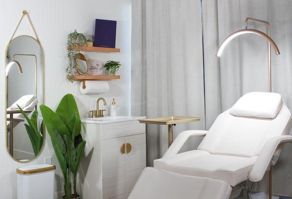 At Vibe Tribe, our treatment spaces are designed to help you feel relaxed, refreshed, and ready to glow--inside and out.