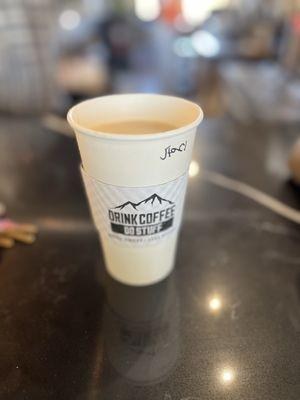 Chai latte with vanilla