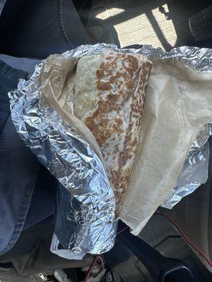 Super carne asada burrito