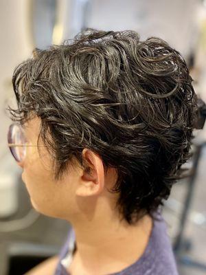 Perm and haircut by Mai