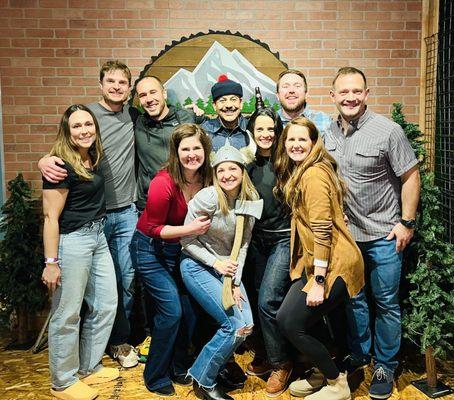 Birthday party at Oregon Axe